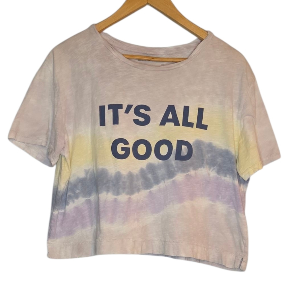 good hYOUman Pastel Tie-Dye 'It's All Good' Top